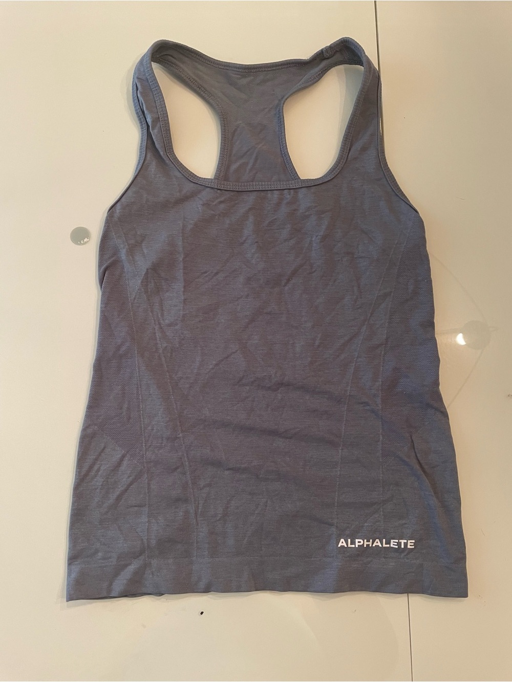 Alphalete Racerback Tank Top in Slate Blue